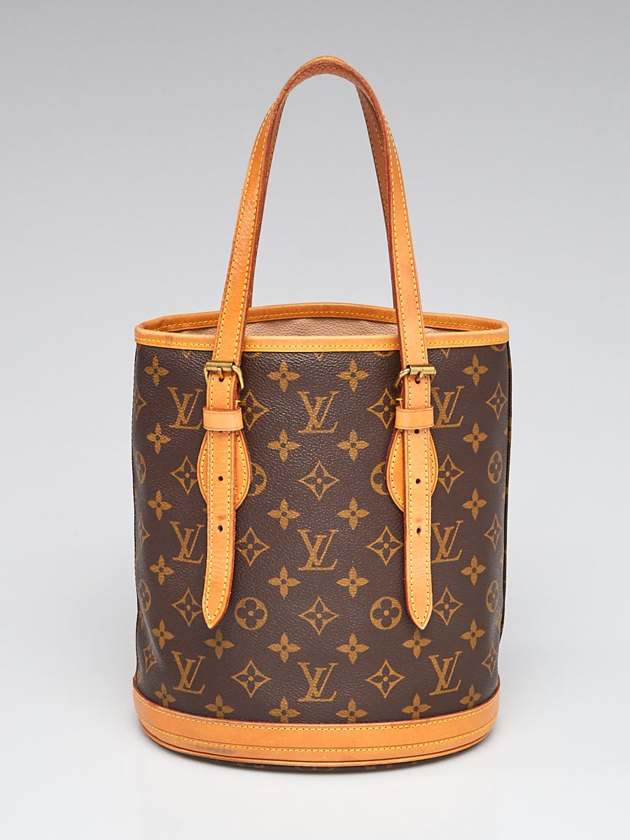 Preowned Authentic Louis Vuitton Monogram Canvas Petit Bucket Bag