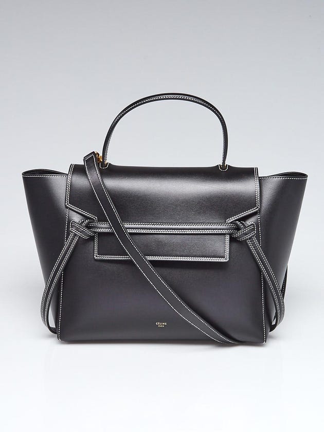 Celine Black Smooth Leather Mini Belt Bag 
