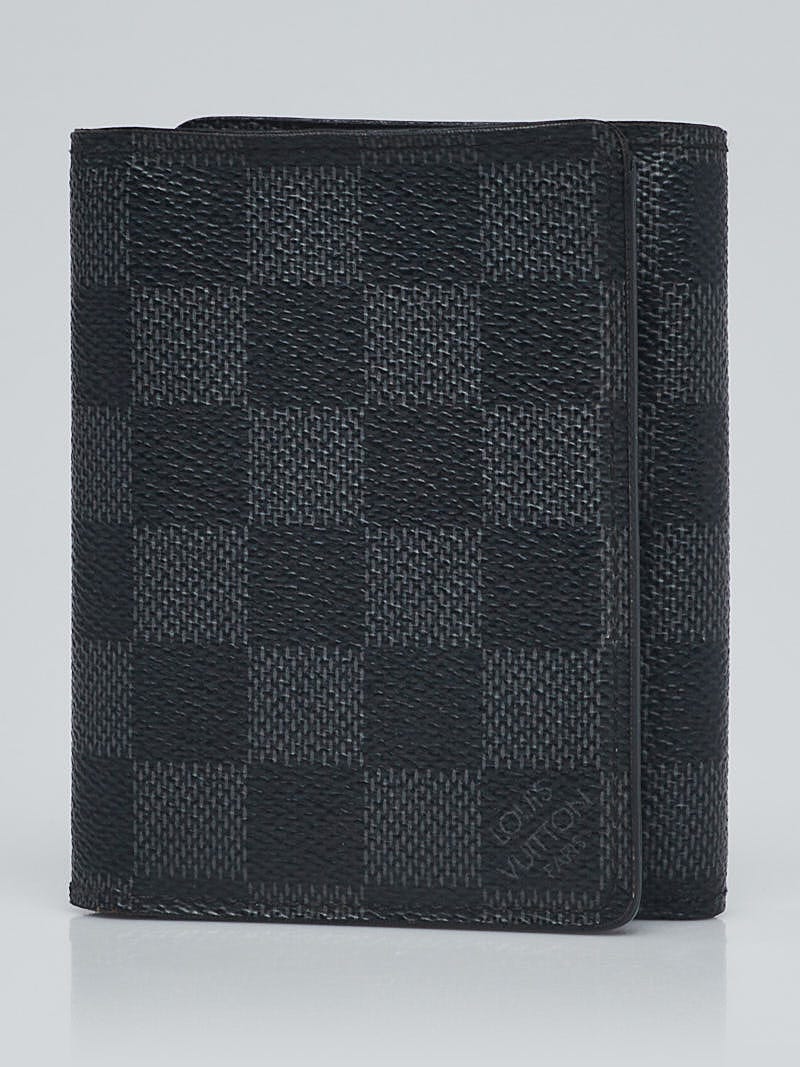 LOUIS VUITTON Damier Graphite Canvas Tri-Fold Compact Wallet 217310