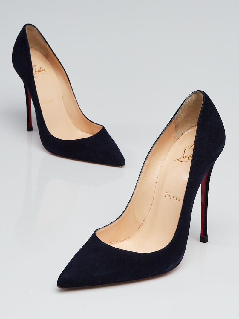 Christian louboutin hotsell navy pumps