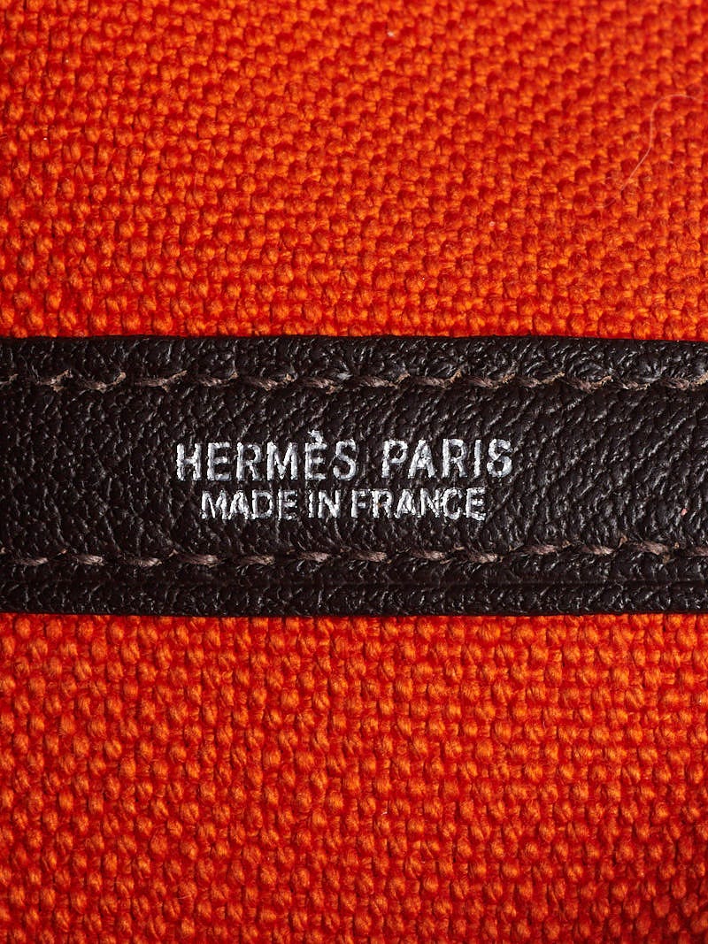 Hermès Cream Toile and Ebène Buffalo Garden Party 36 - Ann's Fabulous  Closeouts