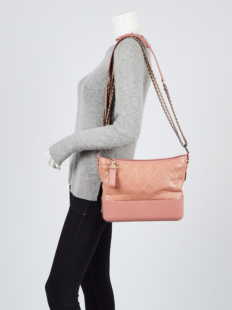 Chanel Light Peach Gabrielle Medium Hobo Bag – The Closet