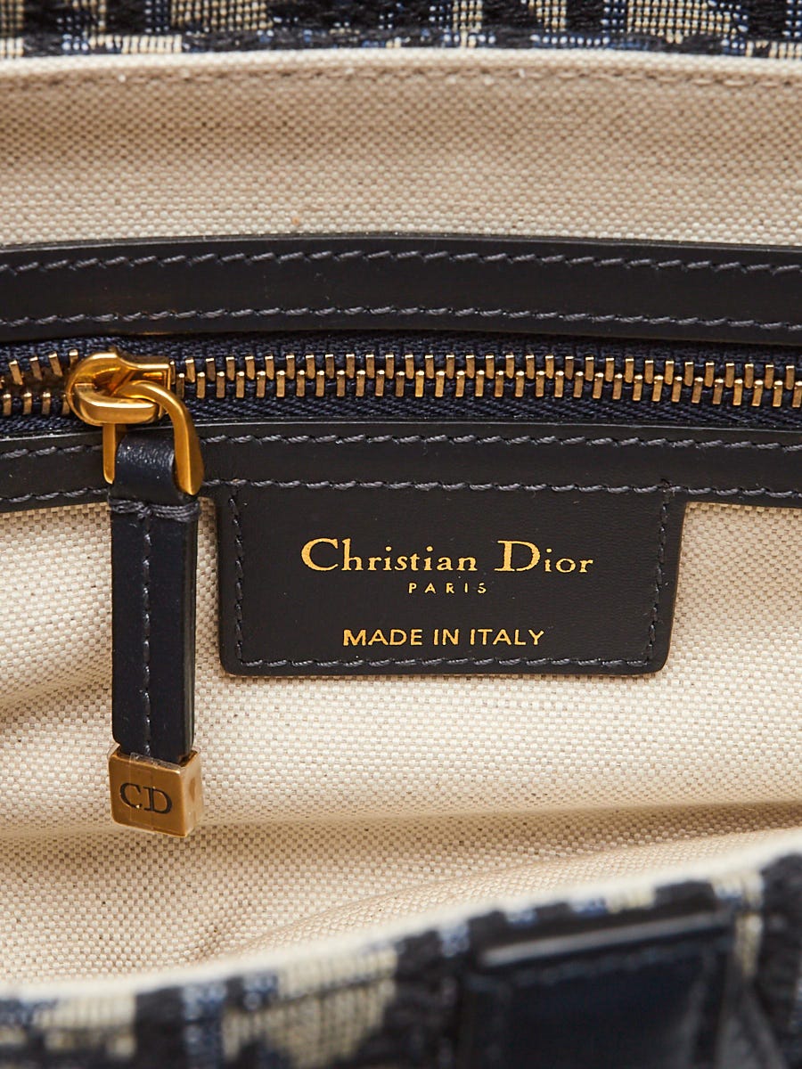 Christian Dior Blue Oblique Canvas Mini Dior Saddle Bag w/Strap - Yoogi's  Closet