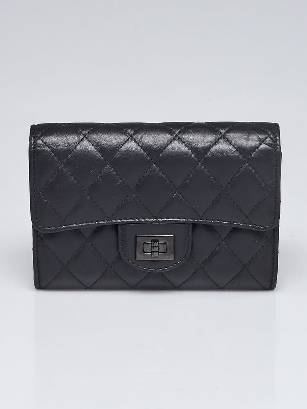Chanel Black Quilted Reissue Medium Flap Wallet