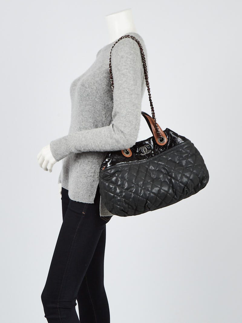 Chanel In the Mix Flap Bag Quilted Iridescent Leather Jumbo