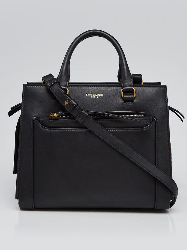 Yves Saint Laurent Black Smooth Leather Small East Side Tote Bag