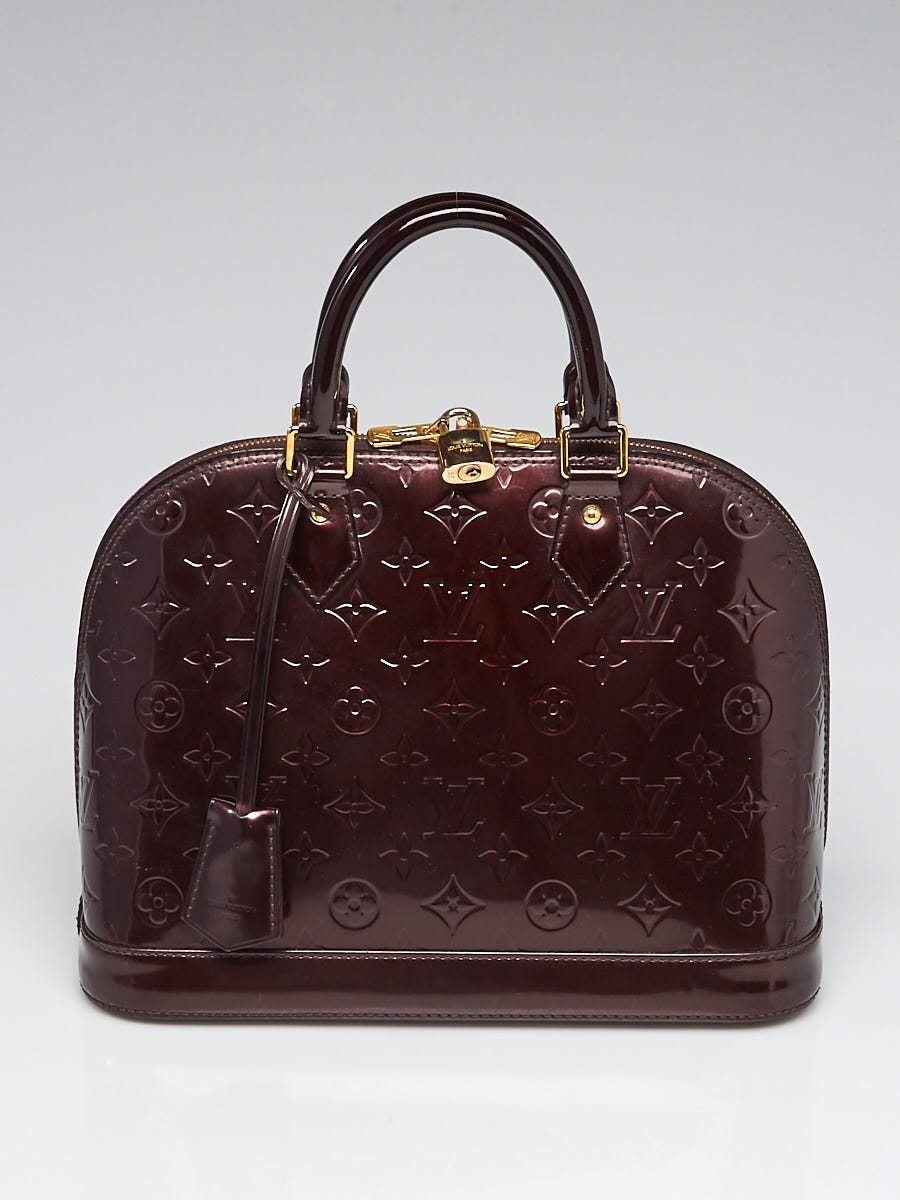 Louis Vuitton Amarante Monogram Vernis Alma PM Bag - Yoogi's Closet