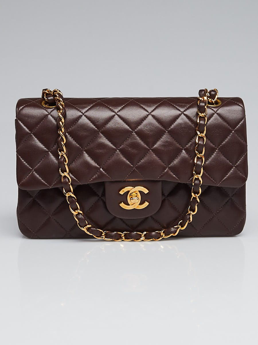 Chanel Dark Beige Quilted Lambskin Leather Medium Boy Bag - Yoogi's Closet
