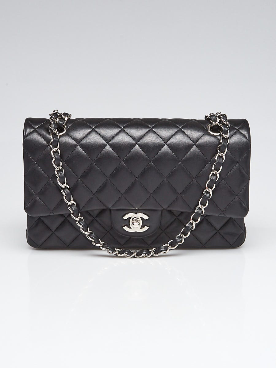 Chanel Beige Clair Quilted Lambskin Leather Classic Medium Double Flap Bag  - Yoogi's Closet