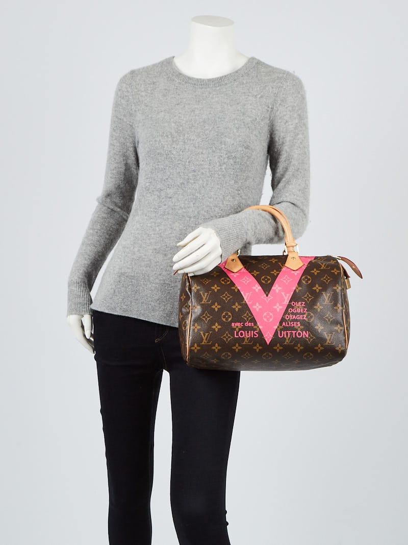 Louis Vuitton Limited Edition Grenade Monogram V Speedy 30 Bag