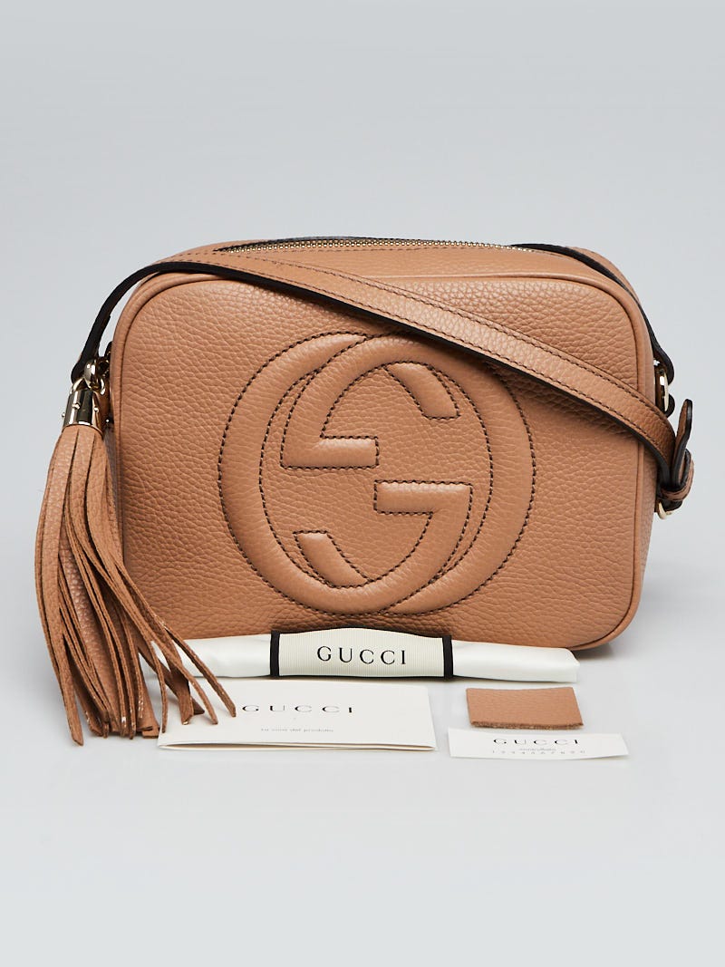 Gucci Brown Suede Leather Soho Disco Small Shoulder Bag - Yoogi's