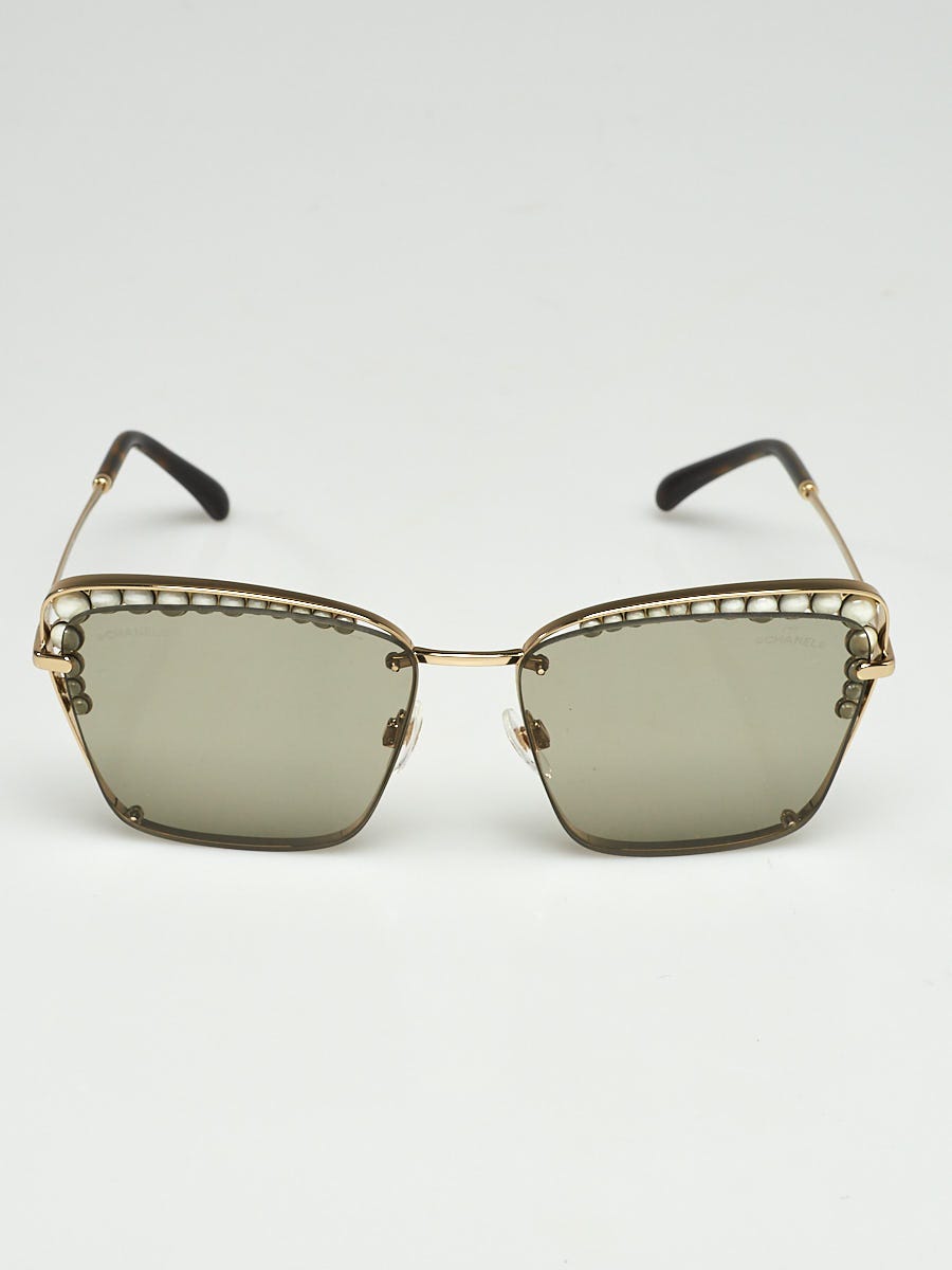 Chanel 4234 Round Ruthenium Pearl Sunglasses – I MISS YOU VINTAGE