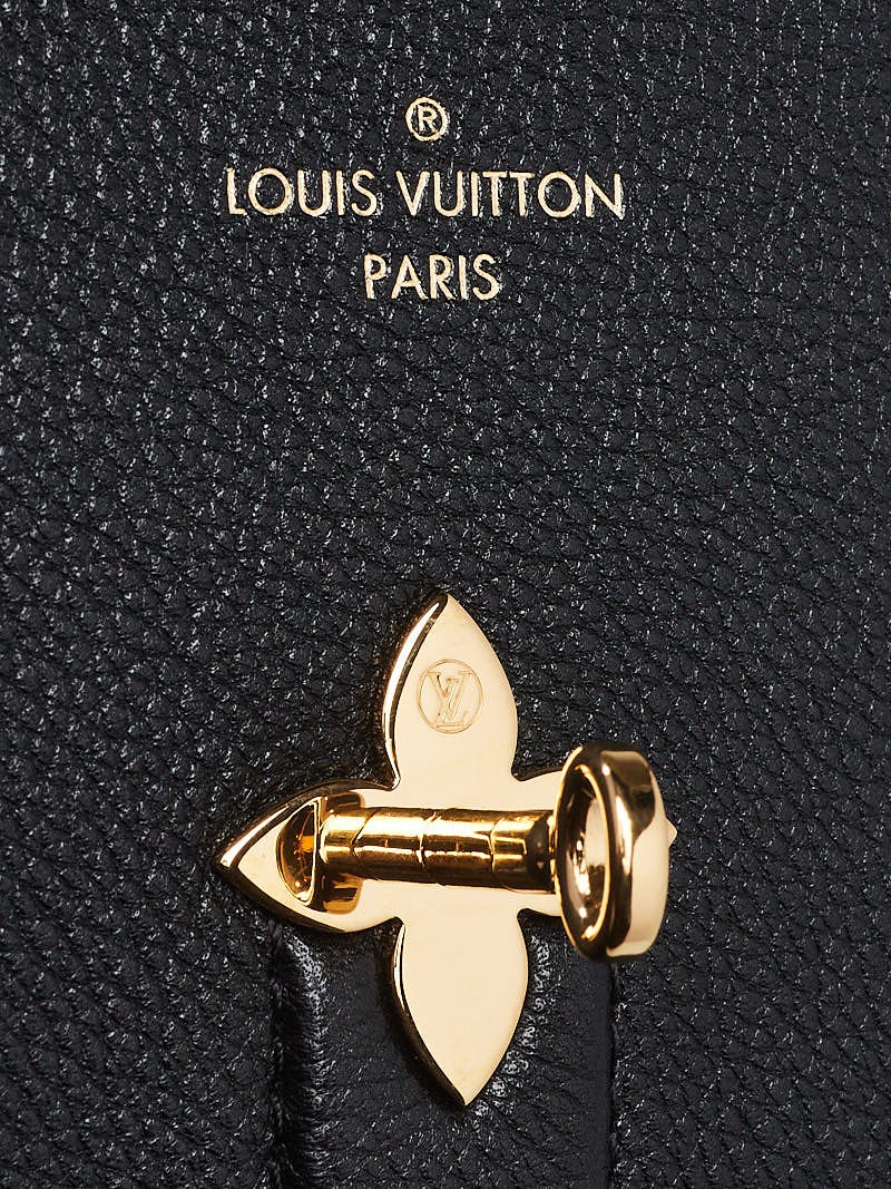 Louis Vuitton Black Leather Rose Des Vents MM Bag - Yoogi's Closet