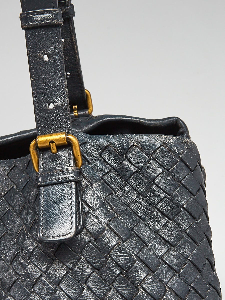 Bottega Veneta Iron Intrecciato Nappa Leather Roma Tote Bag