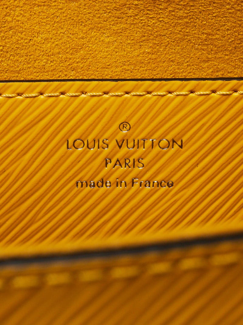 Louis Vuitton LV GHW Twist MM Shoulder Bag M59686 Epi Leather Yellow