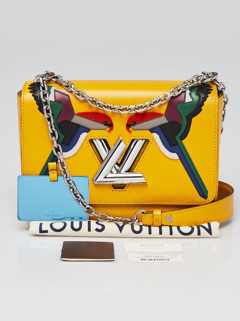 Louis Vuitton Indigo Epi Leather Sequin Owl MM Twist Bag - Yoogi's Closet