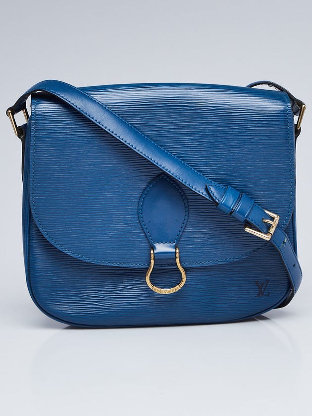 Louis Vuitton Toledo Blue Epi Leather Saint Cloud GM Bag