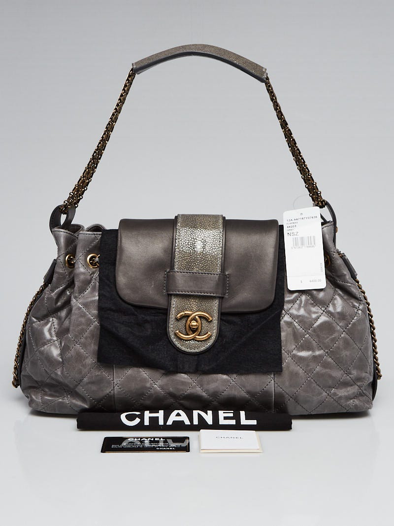 Chanel Vintage Floral Multicolor Hobo Bag