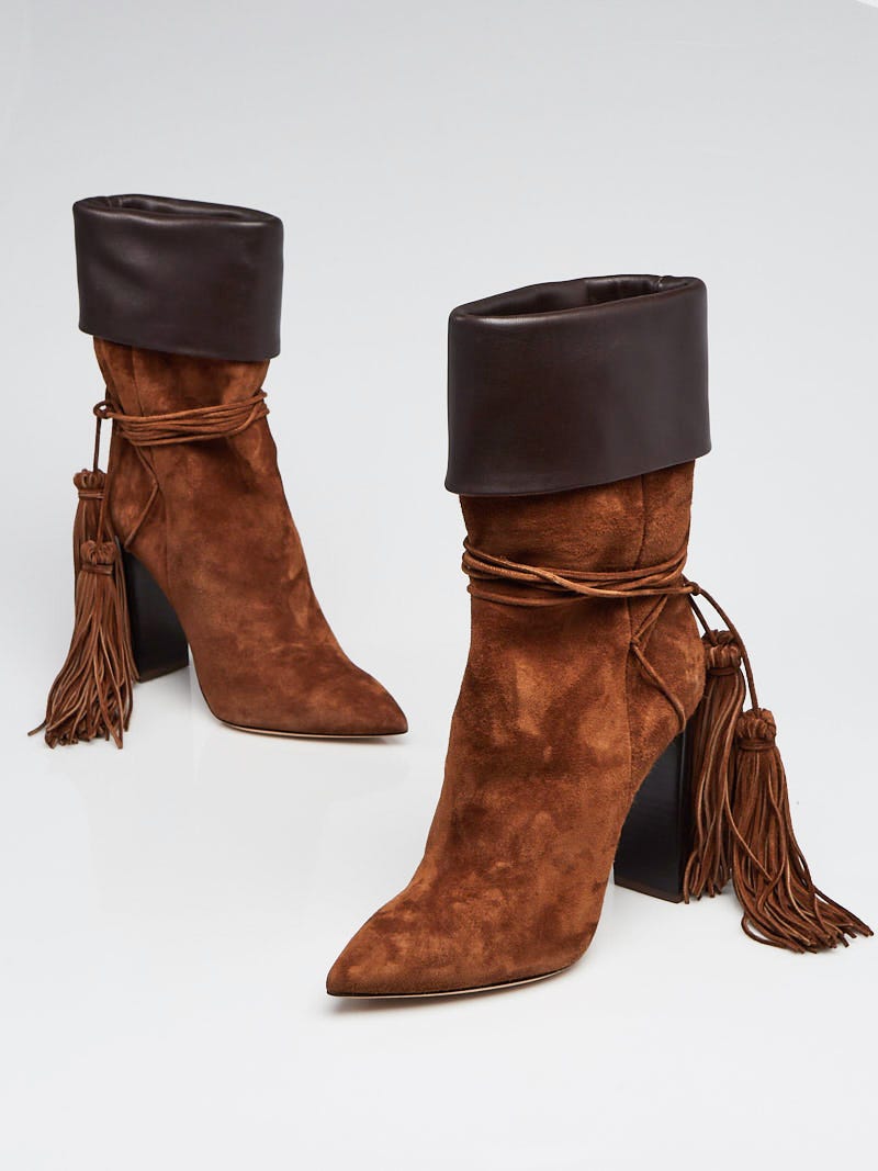 Ysl on sale fringe boots