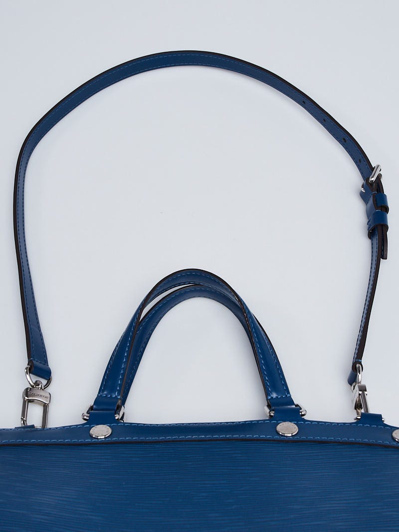 Louis Vuitton Epi Leather Brea Indigo Blue MM Fashion Shoulder Bag