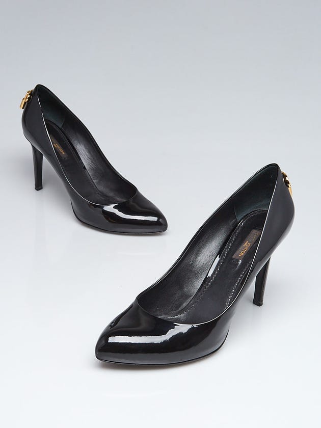 Louis Vuitton Black Patent Leather Oh Really Pumps Size 8.5/39