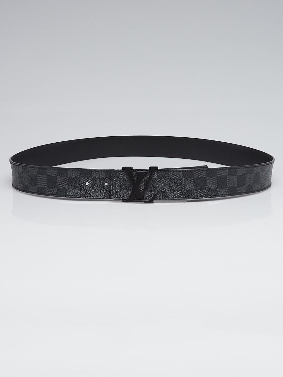 Louis Vuitton LV Initiales Damier Graphite Belt Black