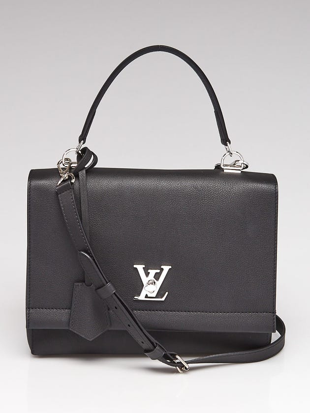 Louis Vuitton Black Calfskin Leather Lockme II Bag