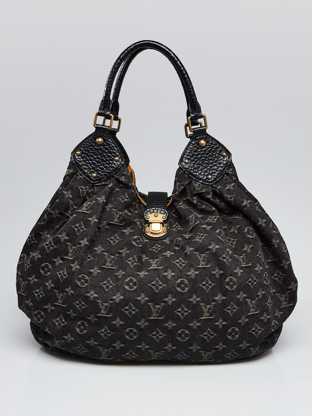 Louis Vuitton Black Denim Monogram Denim XL Bag