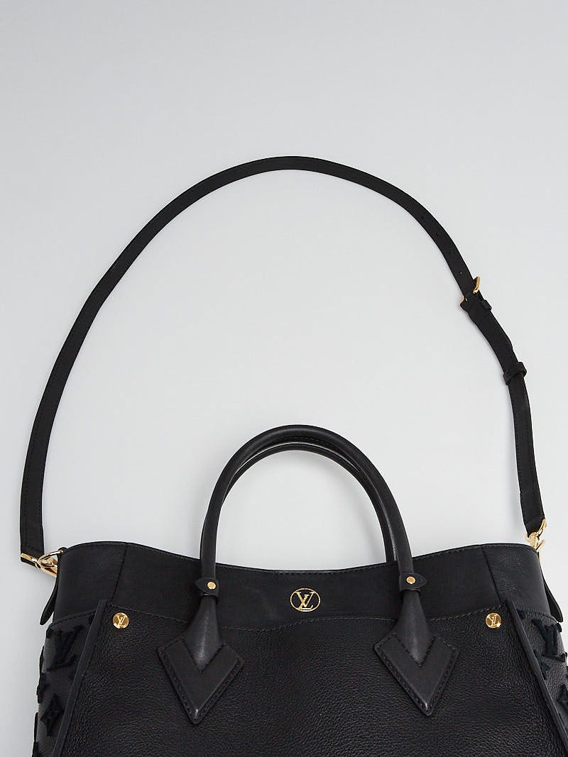 Louis Vuitton Monogram On My Side Tote - Black Handle Bags