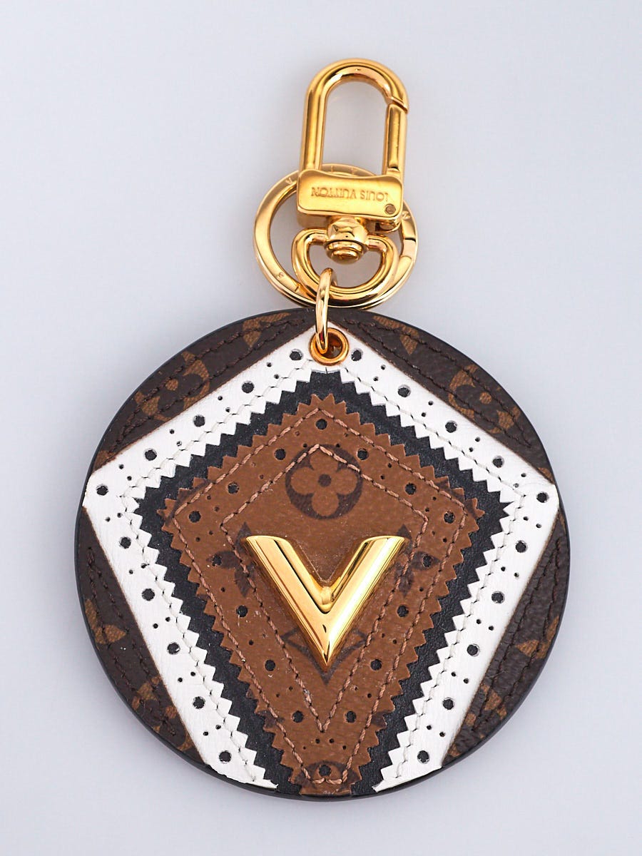 LV Monogram Reverse Canvas Key Holder and Bag Charm