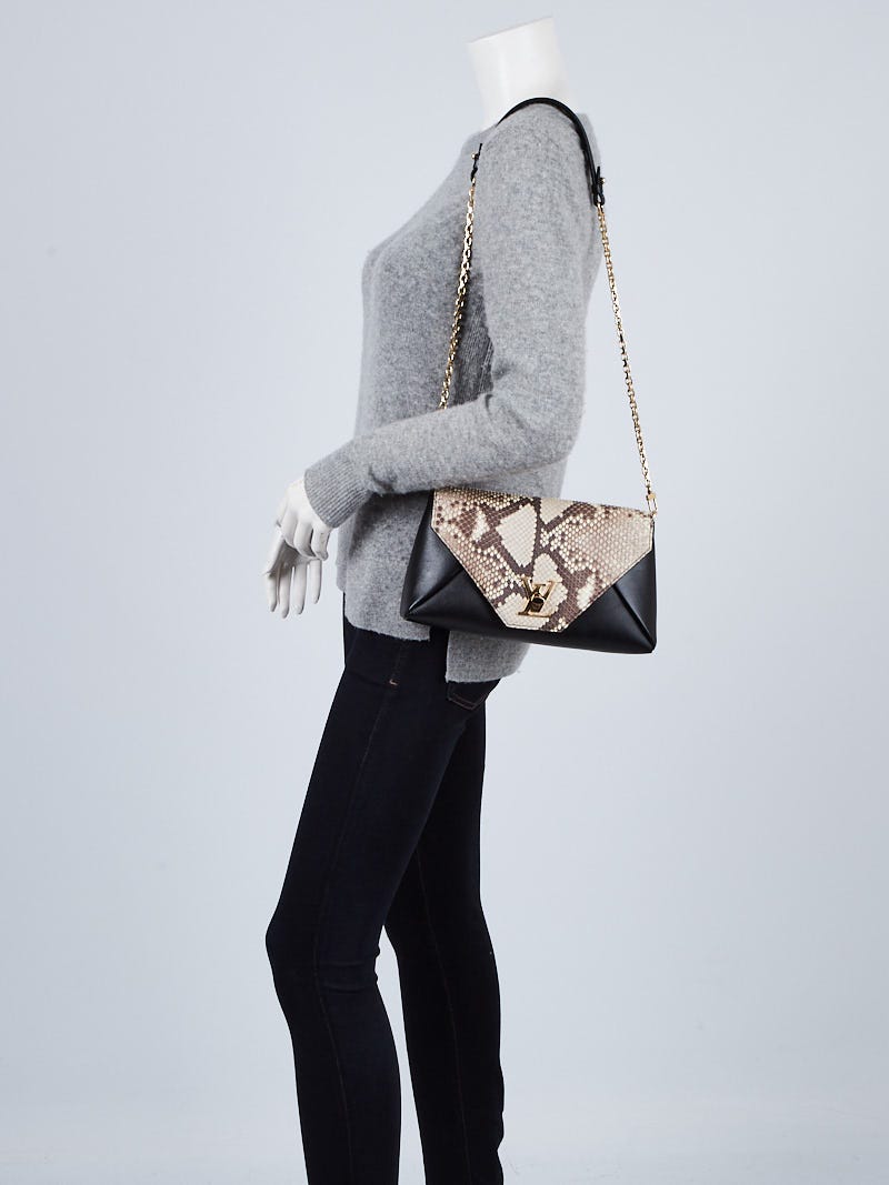 Louis Vuitton Black Calfskin Leather Love Note Bag