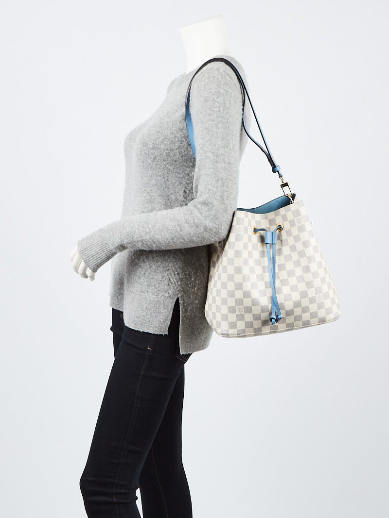 Louis Vuitton Bluet Damier Azur Canvas NeoNoe Bag - Yoogi's Closet
