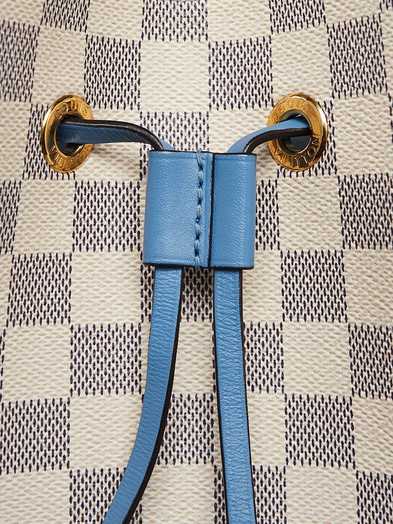 Louis Vuitton NeoNoe Damier Azur MM Bleuet in Coated Canvas/Cowhide Leather  with Gold-tone - US