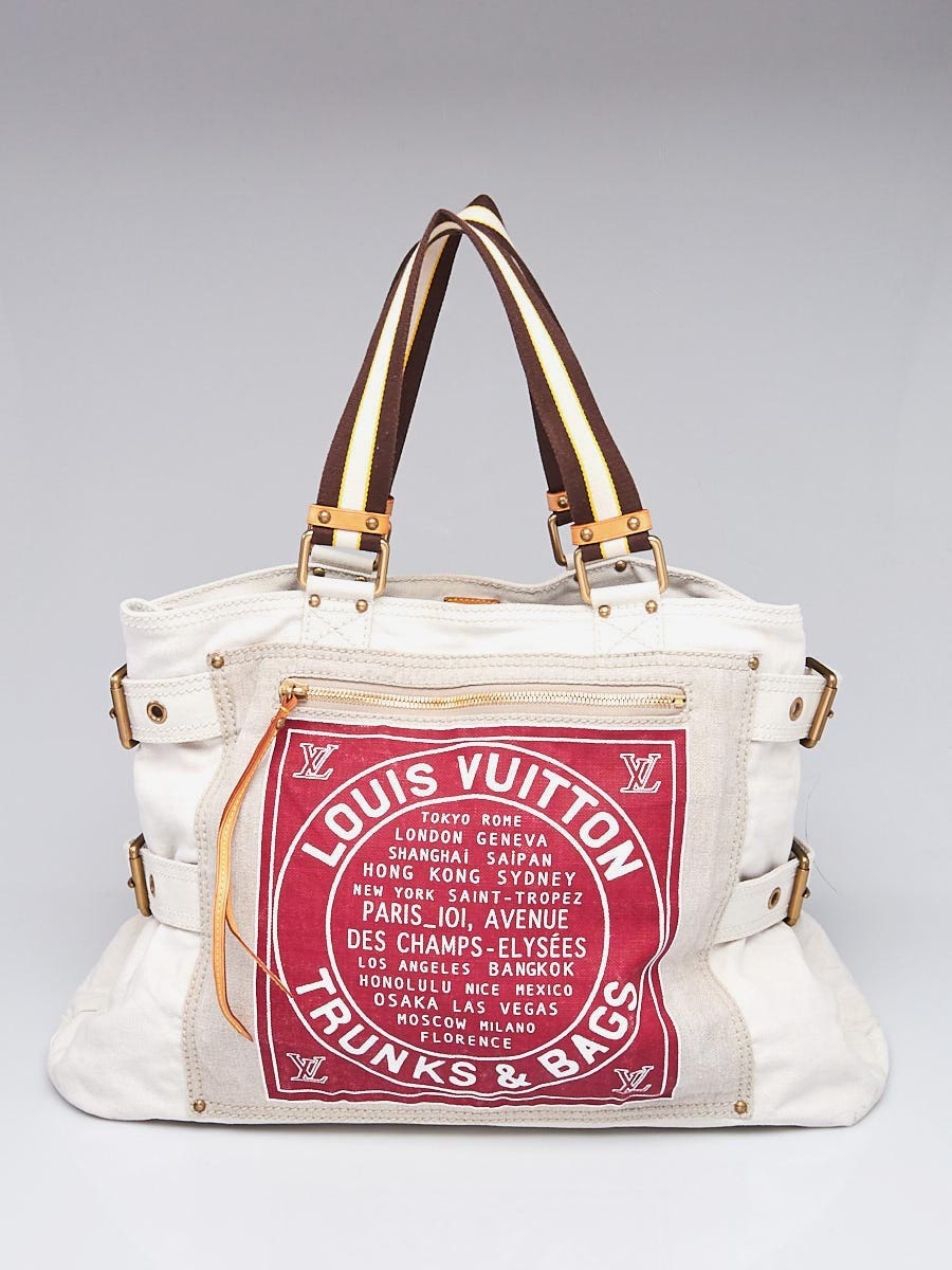 Louis Vuitton Limited Edition Red Toile Globe Shopper Cabas GM Bag -  Yoogi's Closet