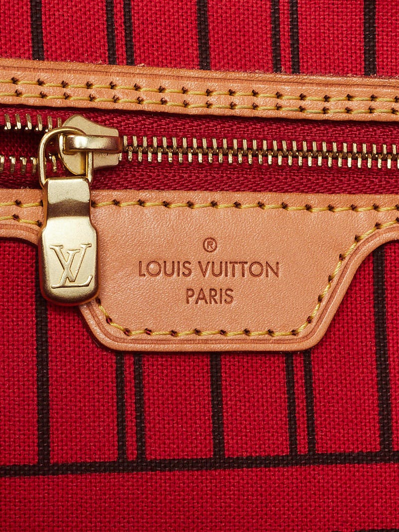 Louis Vuitton Neverfull Monogram MM Cerise Lining
