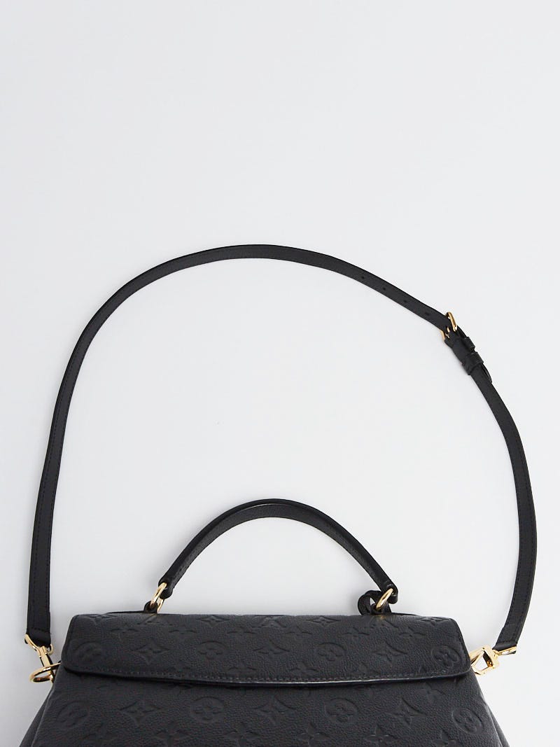 Louis Vuitton, Bags, Louis Vuitton Georges Mm Medium Empriente Leather In  Noir
