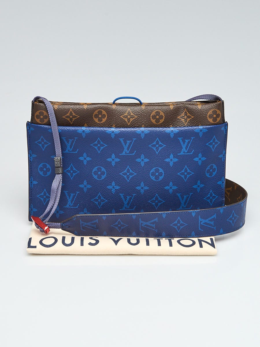 Louis Vuitton Limited Edition Monogram Canvas Pacific Blue Outdoor Small  Pouch Crossbody Bag - Yoogi's Closet