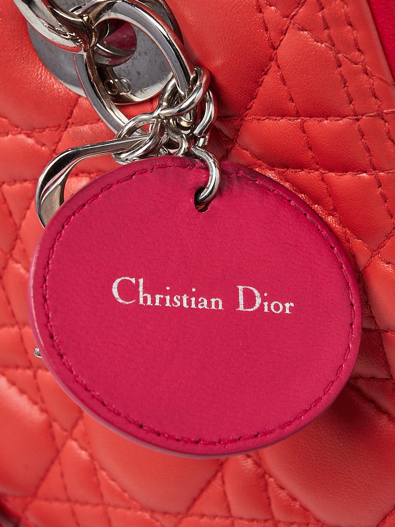 Christian Dior Multicolor Cannage Quilted Lambskin Leather Mini Lady Dior  Bag - Yoogi's Closet