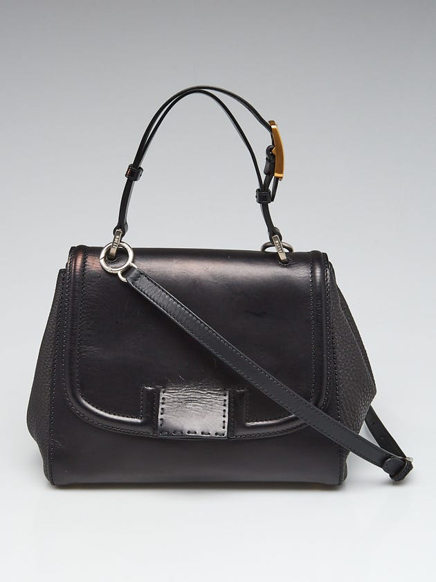 Fendi Black Leather Silvana Bag 8BN234