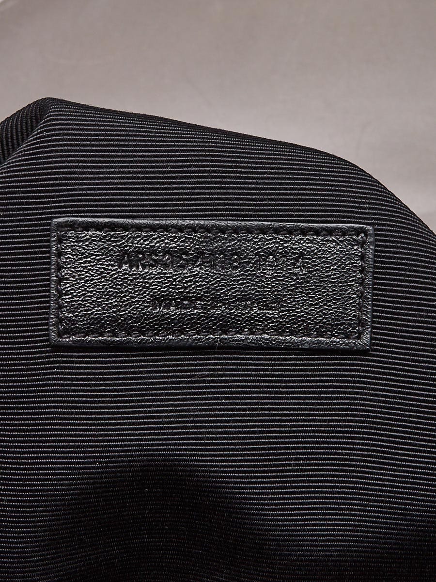 Yves Saint Laurent Grey Chevron Quilted Leather Large Monogram