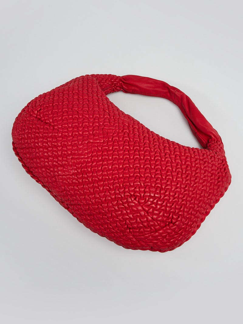 Bottega Veneta Cardinal Mini Ponza Leather Medium Belly Veneta