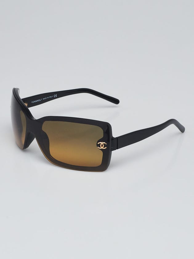 Chanel Black Rectangle Frame Black Tint Sunglasses-5065