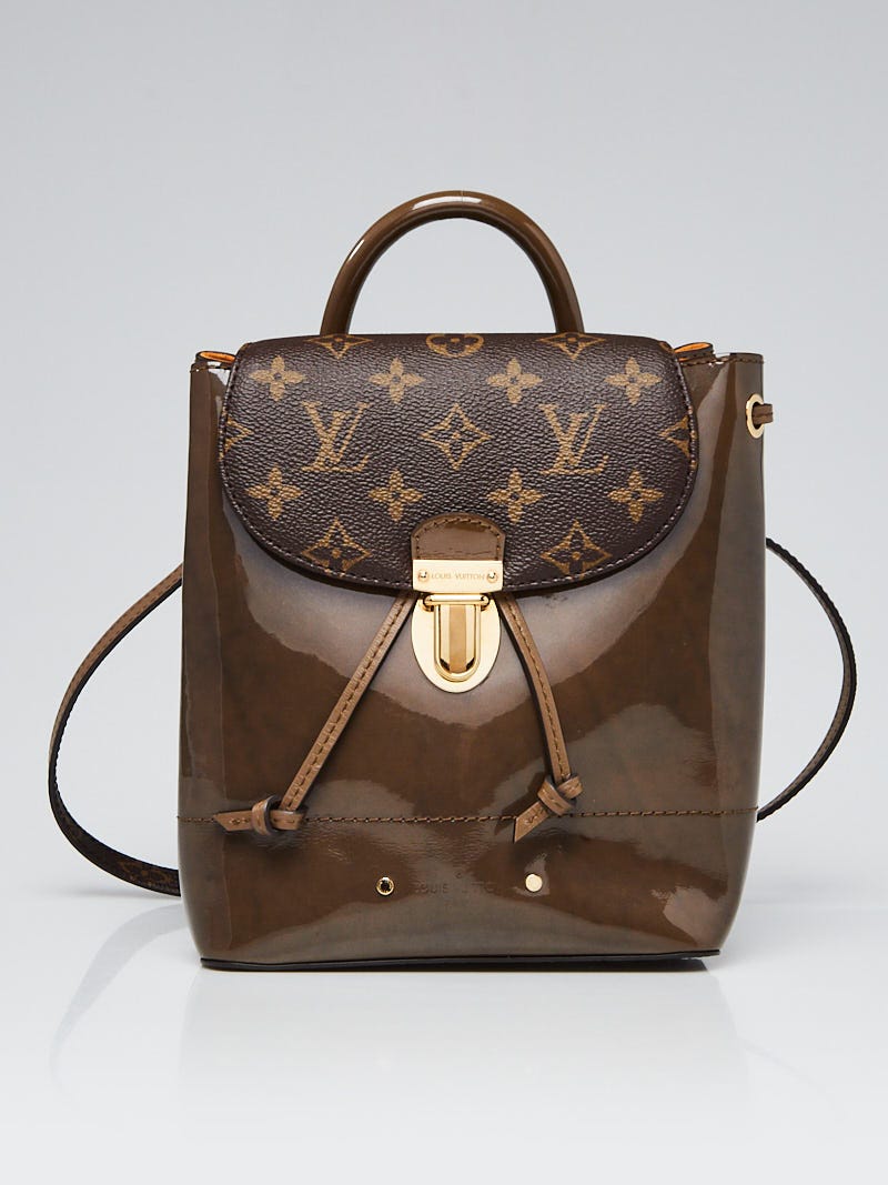 Louis Vuitton Monogram Coated Canvas and Vert Bronze Vernis Hot Springs  Backpack Bag - Yoogi's Closet