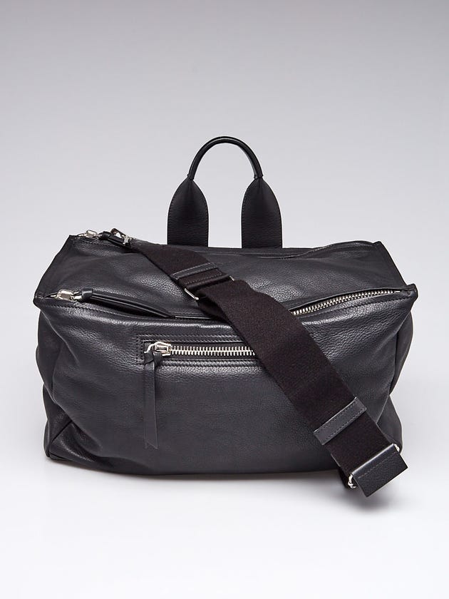 Givenchy Black Grained Leather Large Pandora Bag
