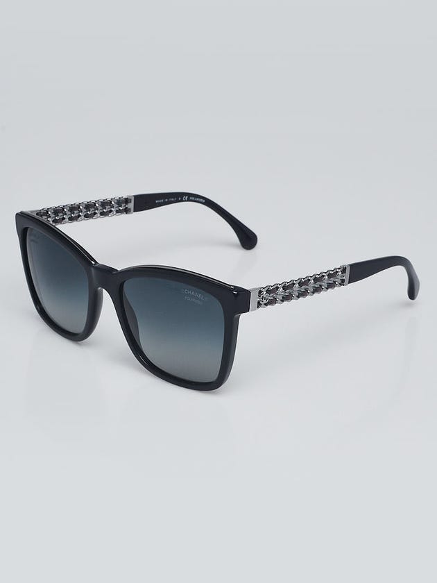 Chanel Dark Blue Acetate Frame Tint Cat Eye Sunglasses-5360