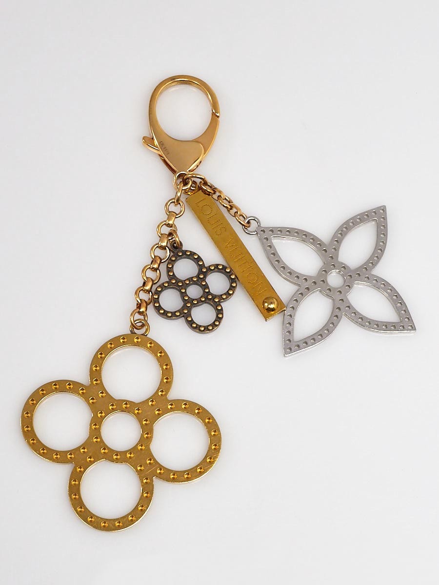 Gold & Silver Metal Tapage Bag Charm