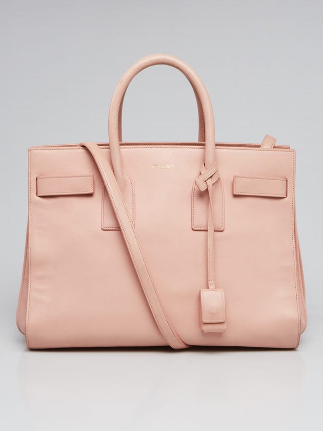 Yves Saint Laurent Pink  Leather Small Sac de Jour Tote Bag