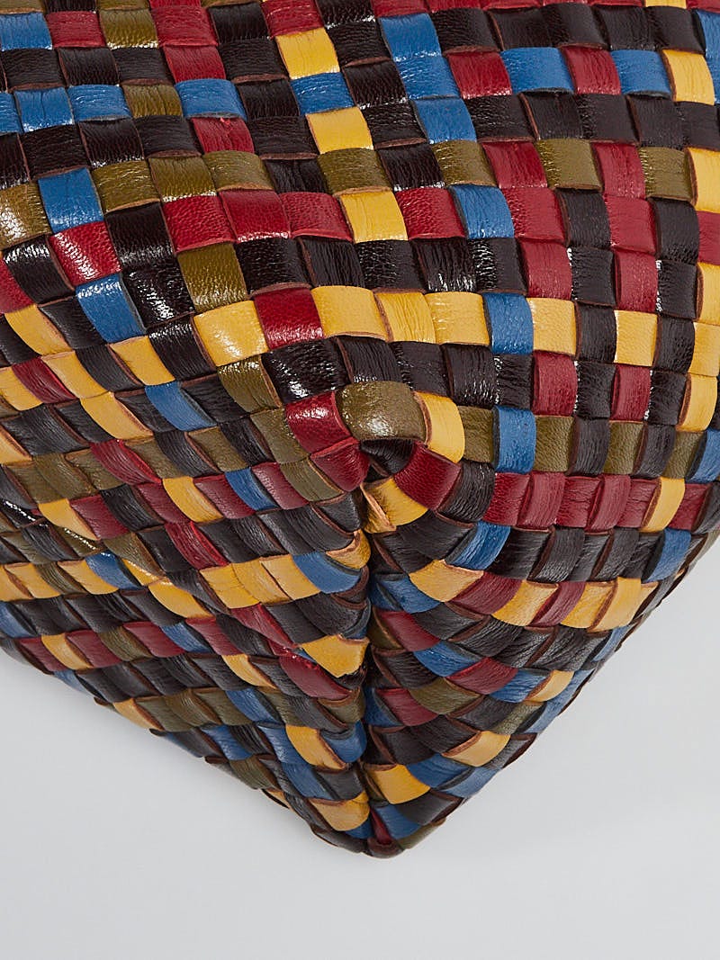Bottega Veneta Limited Edition Multicolor Intrecciato Woven