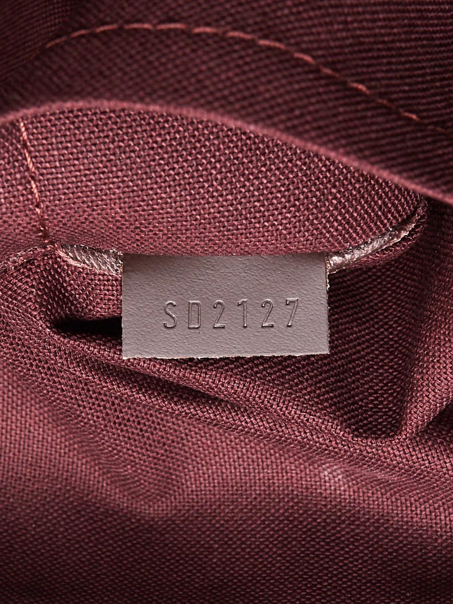 Authentic Louis Vuitton Damier Ebene Iena MM Shoulder Tote Handbag M41013