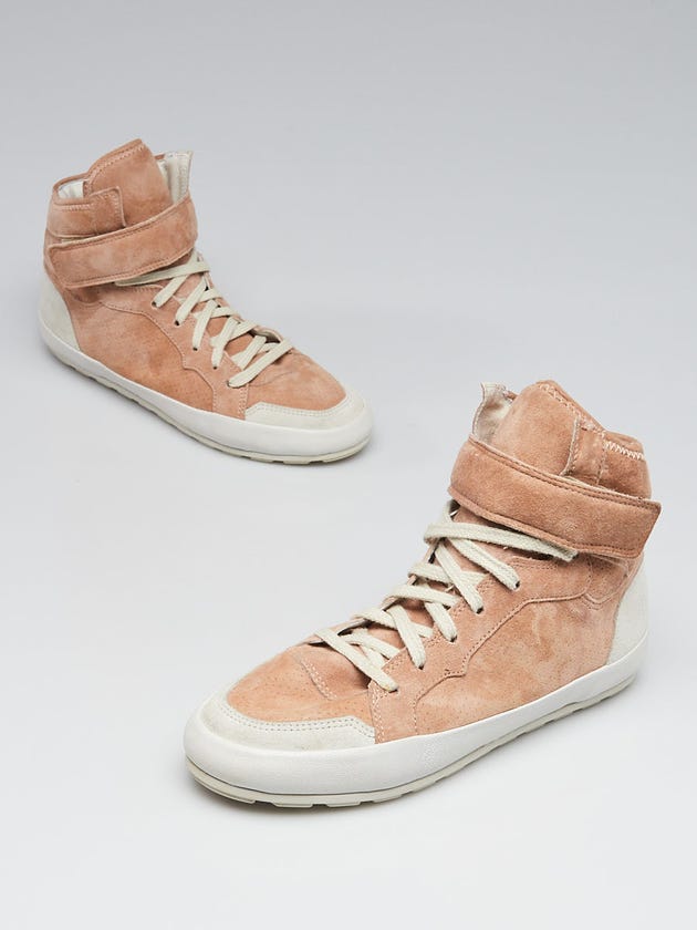 Isabel Marant Pink Suede High Top Bessy Sneakers Size 6.5/37